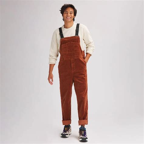 brown corduroy overalls for men.